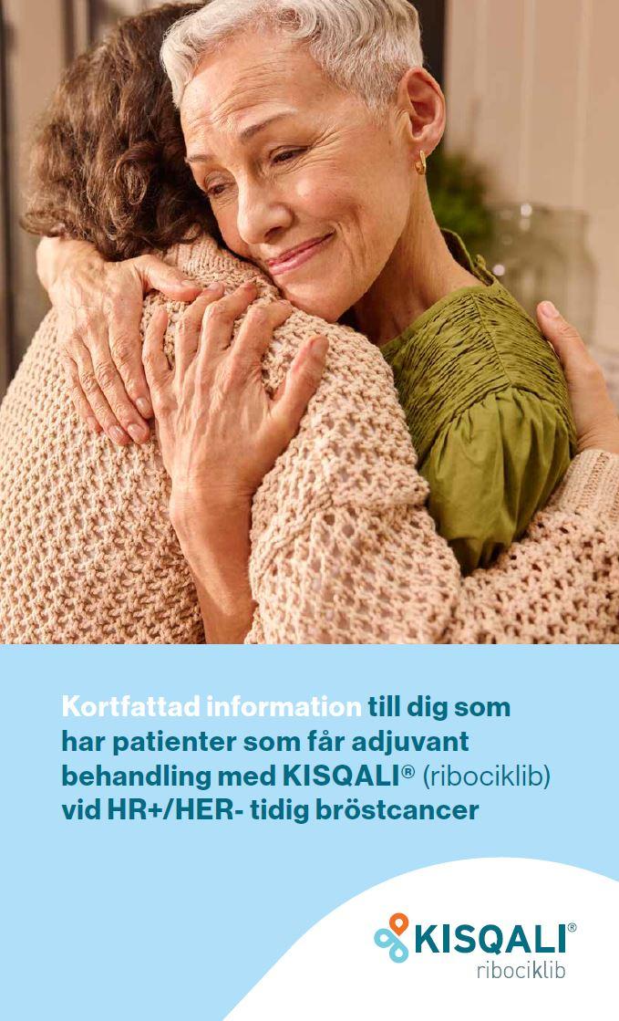 Omslag broschyr med kortfattad information till dig som har patienter som får adjuvant behandling med Kisqali